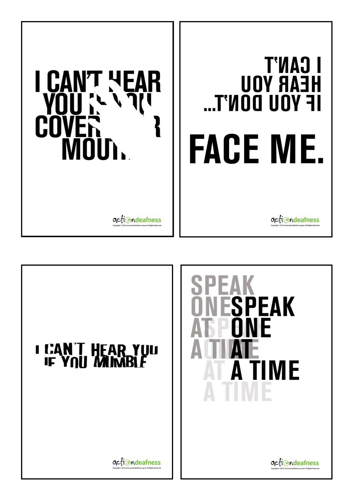 ActionDeafness Posters